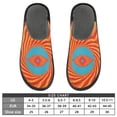 thumbnail image 5 of IAUYY Memory Foam House Slippers Suitable for Both Men and Women. Comfortable, Anti-Slip Plush Flat-Bottomed Slippers The Best Holiday Gift Psychedelic Poster, 5 of 9