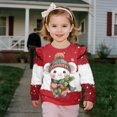 thumbnail image 4 of DISNIMO Toddler Christmas Sweatshirt Girls Mouse Printed Sweater Long Sleeve Pullover Tops Comfy Sweatshirt Fall Winter Clothes 7-8 Years, 4 of 7