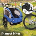 thumbnail image 4 of 2-in-1 Bike Trailer Double Seat Behind Bike Trailer Kids Jogger, Universal Bicycle Coupler for 1 Or 2 Toddlers, Kids, Child Bicycle Carrier, 4 of 9