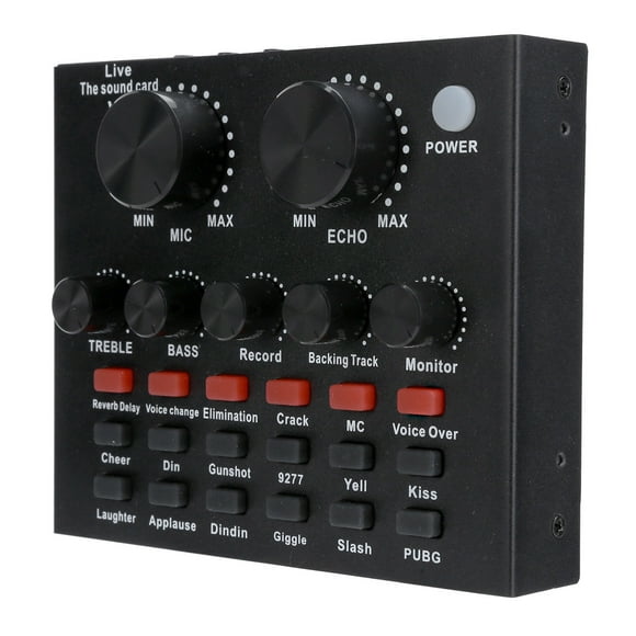 Sound Card,Live Sound Card Voice Voice Card Voice Changer Card High-Precision Functionality