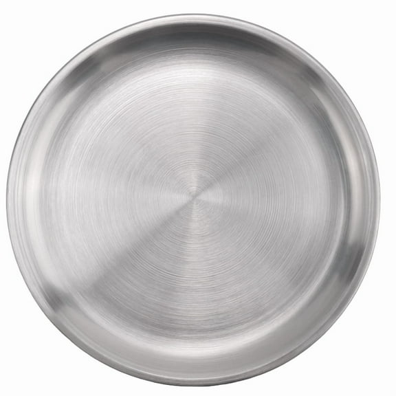 14cm Stainless Steel Bone Spitting Dish Silver Shallow Tray Metal Dining Disc Round Plate Dessert Tableware