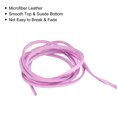 thumbnail image 4 of Uxcell 5.47 Yards 2.6mm Flat Leather Cord Suede String for DIY Crafts, Pink 3Pack, 4 of 7