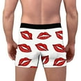 thumbnail image 6 of JSKUMAR Underwear for Men Casual Breathable Woven Boxers Funny Heart Printed Shorts Valentines Gifts for Men (Multicolor#4,2XL), 6 of 8