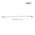 thumbnail image 3 of Jewelry 20Pcs Stainless Steel Jewelry Findings Making Lobster Clasp Extension Chain 5in, 3 of 8