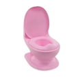 thumbnail image 2 of Nuby My Real Potty Training Toilet with Life-like Flush Button and Sound, Pink, 2 of 10