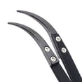 thumbnail image 3 of lionlar Ceramic Tweezers Stainless Steel Handle Tool Anti for Soldering Point Electronic Big Curved Tips, 3 of 5