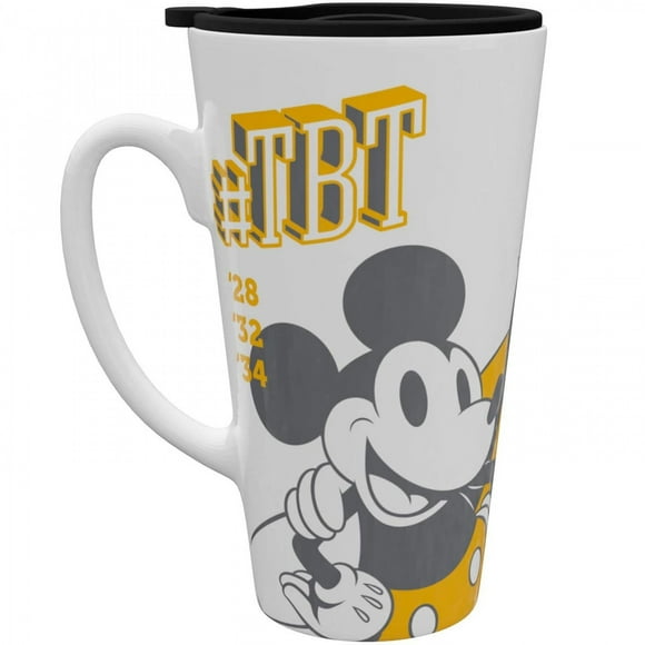 Disney Mickey Mouse with Goofy and Donald Duck Tasse en Céramique de 15 Onces avec Couvercle