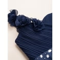 thumbnail image 4 of Alvivi Kids Flower Girls One-Shoulder Bridesmaid Dress Evening Formal Party Gown, 4 of 7