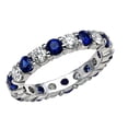 thumbnail image 2 of Karina B� Genuine Sapphire Eternity Band, 2 of 9