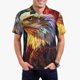 thumbnail image 1 of Fotbe Geometric American Bald Eagle Camiseta Polo de Golf para Hombre con Estampado – Camisa Deportiva Transpirable con Cuello Abotonado-Medium, 1 of 6