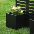 thumbnail image 3 of EuKer Privacy Planter Tall Outdoor, 3-Panel Metal Planter Box with Trellis for Patios, Balconies, Yards, Black, 3 of 6