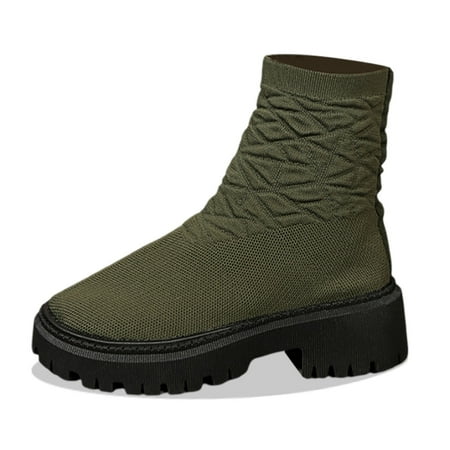 

Ediodpoh Women s Autumn And Winter British Fashion Platform Ankle Boots Outdoor Warm Shoes Boots for Women AG 8