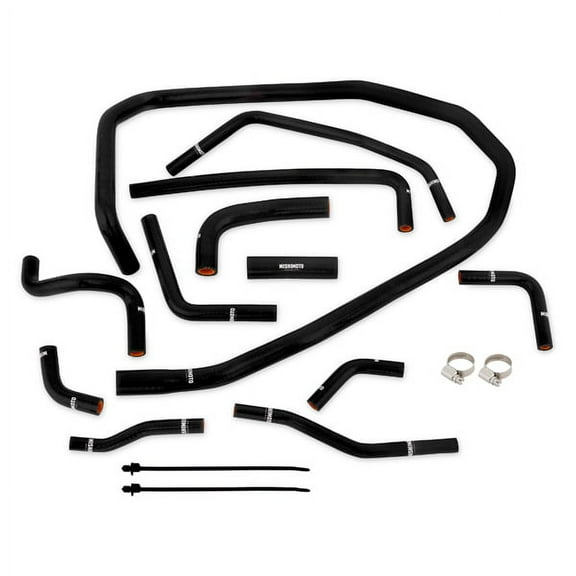 Mishimoto MMHOSE-WRX-15ANCBK Ancillary Hose Kit Compatible With Subaru WRX 2015-2021 Black