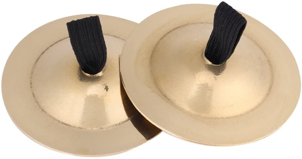 2pcs/1 Pair Finger Cymbal Belly Dance Finger Cymbal Brass Zills Musical