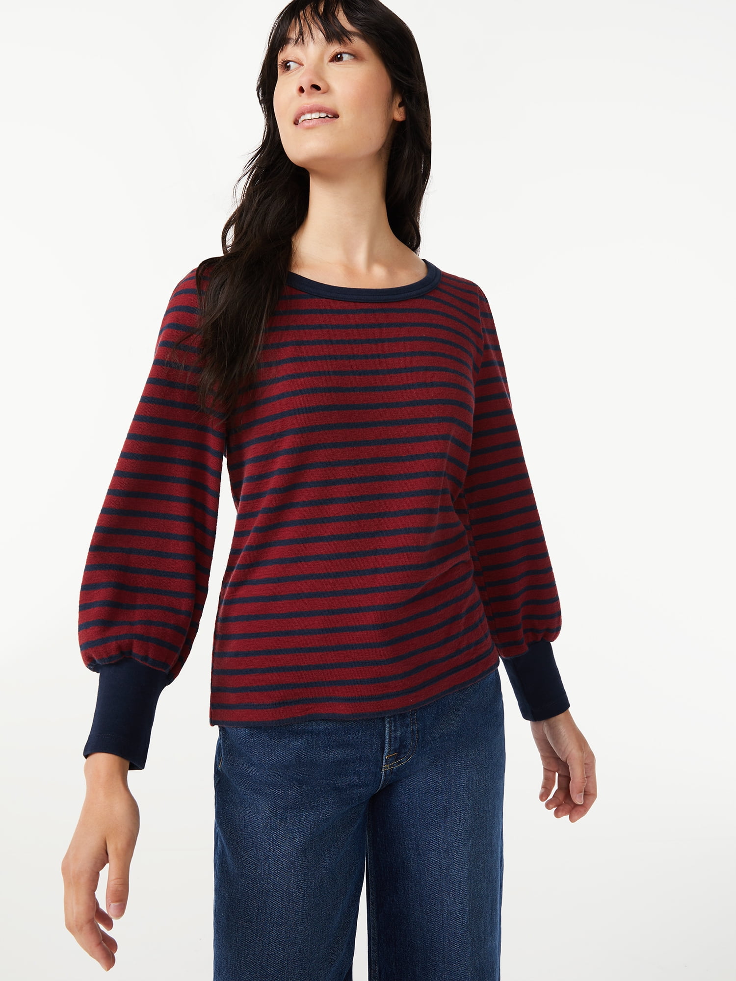 Free Assembly Women's Puff Sleeve Top