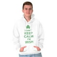 thumbnail image 3 of Funny St Pattys Keep Calm I'm Irish Hoodie Sweatshirt Women Men Brisco Brands X, 3 of 6