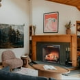 thumbnail image 5 of Innoflame 33" Electric Fireplace Insert with Fire Crackling Sound, Adjustable Flame & Thermostat, Fireplace Heater with Remote, Timer, Hardwired/Plug-In, 1500W, Black, 5 of 6