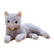 thumbnail image 4 of Juguete de peluche de gato acurrucable, adorable animal de peluche para decoración del hogar Gris 29cm, 4 of 9