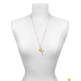 thumbnail image 3 of Delight Jewelry Resin Small 3-D Happy Face Be Strong and Courageous Engraved Cross Zoey Necklace, 28", 3 of 4