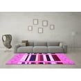 thumbnail image 3 of Ahgly Company Indoor Round Abstract Pink Contemporary Area Rugs, 7' Round, 3 of 4