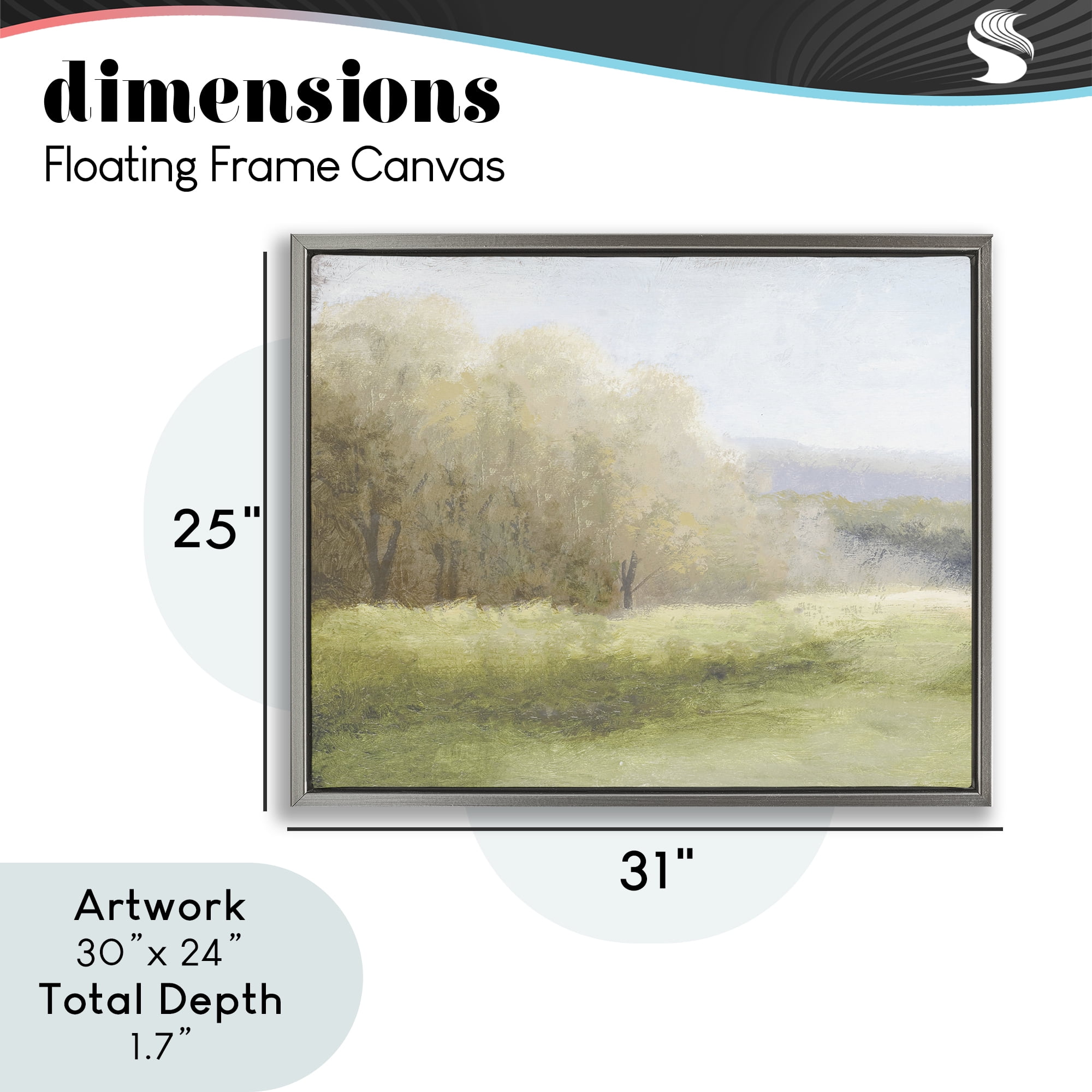Stupell Industries Within a Familiar Place Landscape Gray Framed Floater Canvas Wall Art, design by Michael Marcon