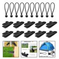 thumbnail image 1 of Grapas de sujeción de bloqueo de tornillos perfecl multiusos 10 Clip Bungee negro, 1 of 8