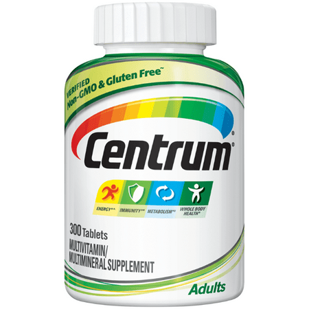 Centrum Adult 300 Count Complete Multivitamin / Multimineral Supplement Tablet, Vitamin D3, B Vitamins, Iron,