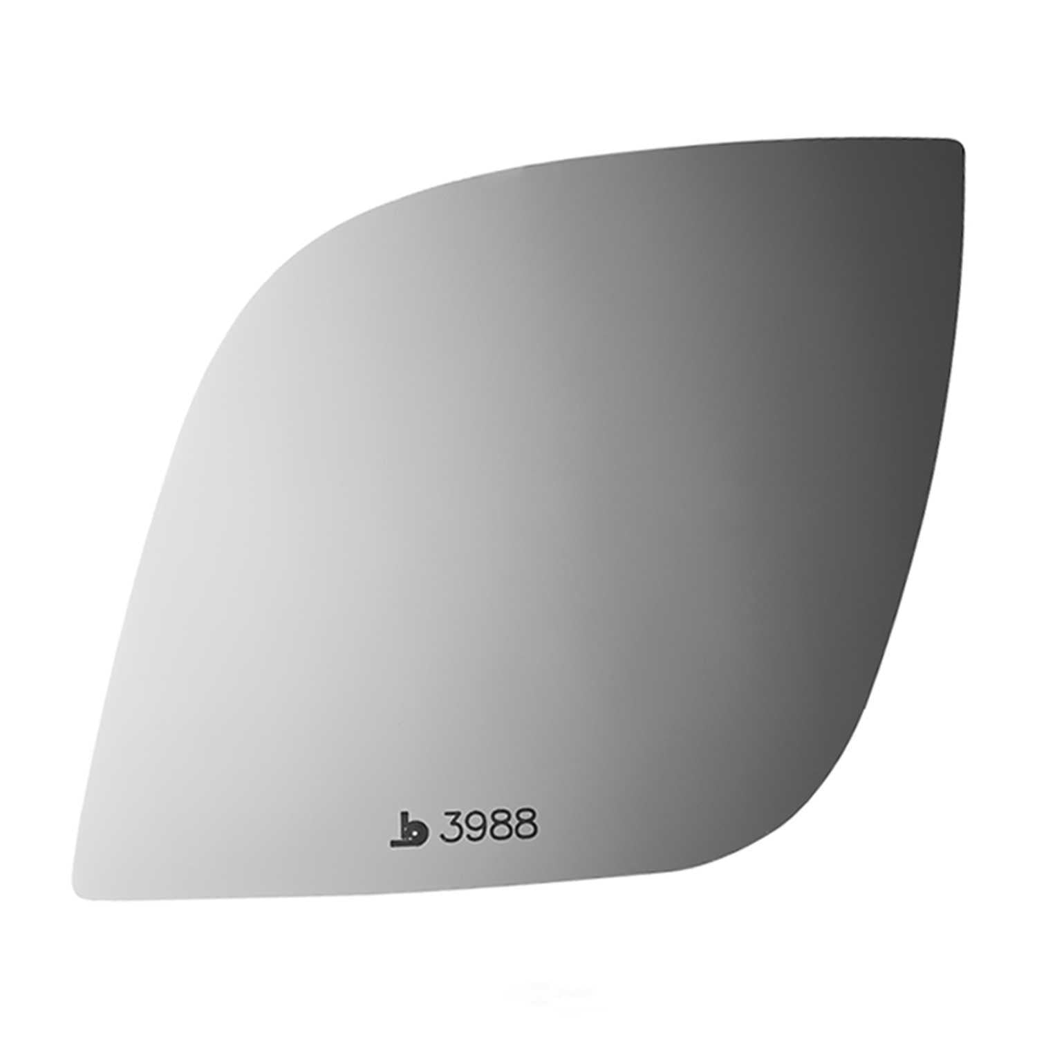 Burco Side View Mirror Replacement Glass - Clear Glass - 3988