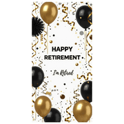 LUUFILx Retirement Celebration Banner Colorful Party Decorations Backdrop Background Happy Event Supplies Photography Props Retirement Party Decor
