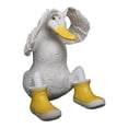thumbnail image 1 of Estatua de pato, adorno de resina, divertido arte coleccionable, regalo de inauguración de la casa, figura de pato Sentado 11cmx15cm, 1 of 9