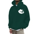 thumbnail image 1 of NLLSHGJ Chandail à Col Rond Graphique pour Hommes, Chandail à Capuche Imprimé Os et Lèvres, Chandail à Capuche Athleisure, Hauts à Manches Courtes pour Hommes, Baseball, 1 of 4