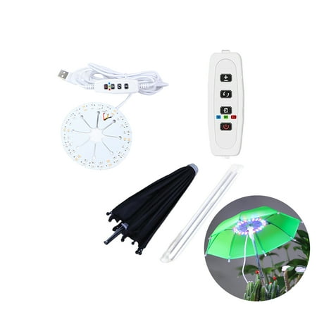 

Garhelper Plant Growth Lamp Umbellate Led Grow Light With 10 Modle 5 Colors&Auto Timer 3/9/12 Hrs USB Plug