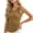 Yellow Tank Tops, variant on Jsaierl Women's U Neck Ribbed Knit Racerback Tank Top, Slim Fitted Stretch Solid Basic Sleeveless Tee, Everyday Layering Streetwear Cami