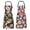 Blue/Flowers, variant on 2 Pack Floral Apron For Women With Pockets, Adjustable Cotton Chef Aprons For Kitchen, Cooking, BBQ & Grill (Blue/Flowers)