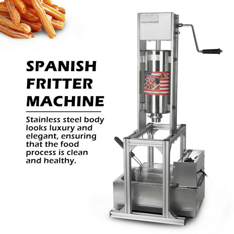 5L Manual Churros Machine With 4 Nozzles Electric Fryer 6/12L Optional 240V