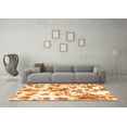 thumbnail image 3 of Ahgly Company Indoor Square Oriental Orange Modern Area Rugs, 5' Square, 3 of 4
