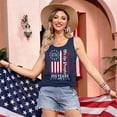 thumbnail image 6 of 250th Anniversary Tank Top for Women 1776-2026 - We the People Vintage Distressed American Flag Scoop Neck Sleeveless Tee - Patriotic Independence Day Graphic Top Navy XL, 6 of 8