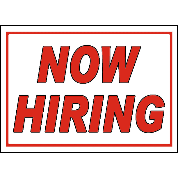 Traffic Signs Now Hiring Sign 10 X 7 Aluminum Sign Street Weather Approved Sign 0 04 Thickness Walmart Com