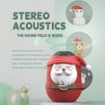 thumbnail image 6 of Santa Claus Bluetooth Speaker - Portable Mini Speaker with FM Radio, TF Card Support, 3W Stereo Sound, LED Lights for Indoor Outdoor Use Red, 6 of 9