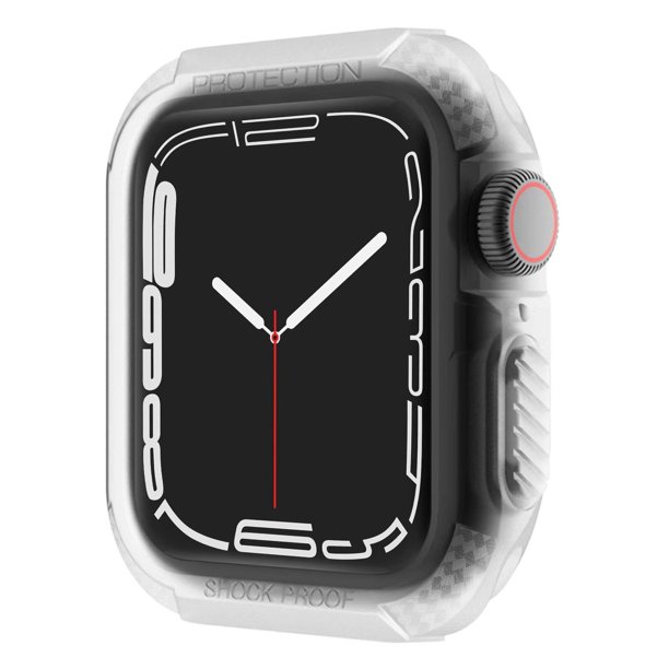 Estuche para Apple Watch Series 8/7/SE/6/5/4/3 Ultra 41mm 45mm 38 40 42mm 44mm 49mm Soft TPU Protector a prueba de golpes Parachoques para iwatch Tan Jianjun unisex