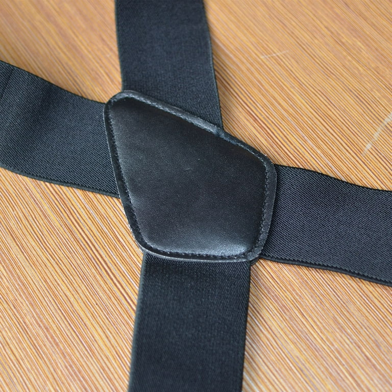 Shape X-Back Suspenders Duty 50mm Men Wide Brace With Clips