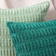 thumbnail image 3 of Juego de 2 Fundas de Cojín Decorativa Suave de Pana a Rayas Bohemias para Sofá y Dormitorio, Funda de Almohada Verde Oscuro, 3 of 4
