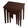 thumbnail image 1 of Pemberly Row 3 Piece Solid Wood Nesting Tables in Anitque Walnut, 1 of 1