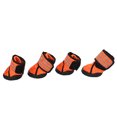 thumbnail image 2 of 4PCS Pet Shoes AntiSlip Breathable Dog Shoes with Reflective Straps for Small Medium Large Dogs(Orange 8cm 3.1in), 2 of 9