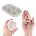 thumbnail image 4 of Unique Bargains 1 Pc 6 Compartment Single Layer Pill Case Portable for Travel Beige, 4 of 6