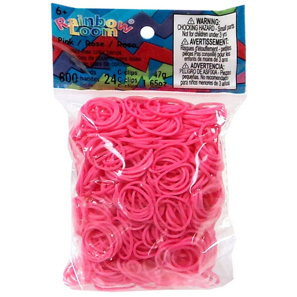 Rainbow Loom Pink Rubber Bands Refill Pack [600 ct]