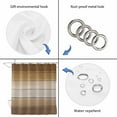 thumbnail image 5 of Brown Beige Waterproof Fabric Shower Curtain,Farmhouse Vintage Gradient Wooden Grain Waterproof Fabric Shower Curtain for Bathroom Curtains Bathtubs Hotel Shower Curtains with 12 Hooks Stall 48x72in, 5 of 8
