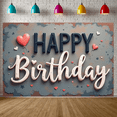 thumbnail image 4 of Rustic Design Birthday Party Banner Wooden Backdrop Sign for Birthday Party Indoor Decoration Event Celebration, 4 of 9