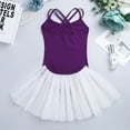 thumbnail image 5 of iiniim Girls Cross Strap Gymnastic Camisole Leotard with Tutu Skirt Ballet Dress Dance Costumes, 5 of 7