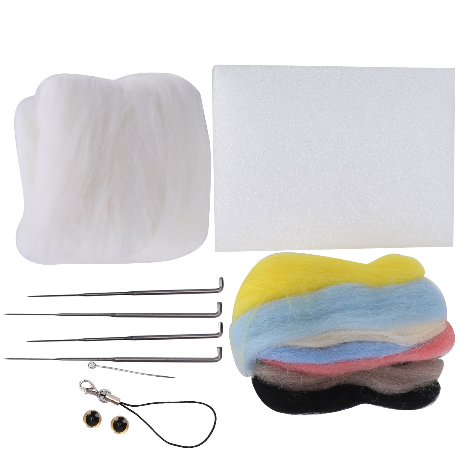 Plush Doll Making DIY Material, Needle Felting Beginner DIY Kit Needle